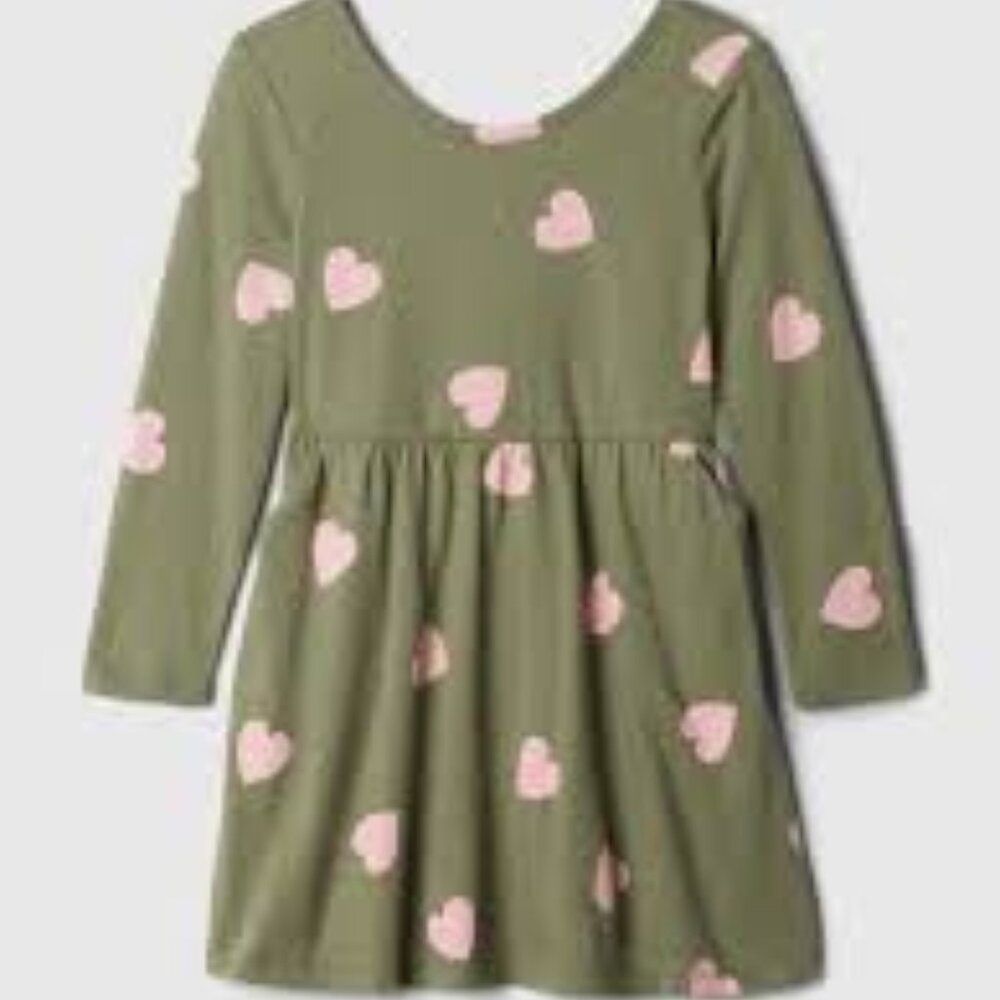 babyGap Hearts Print Jersey Dress/NWT/3 Years